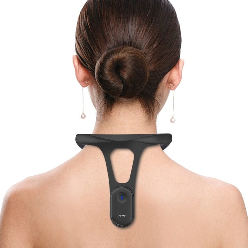Smart Neck Posture Corrector worn by woman for upper back support