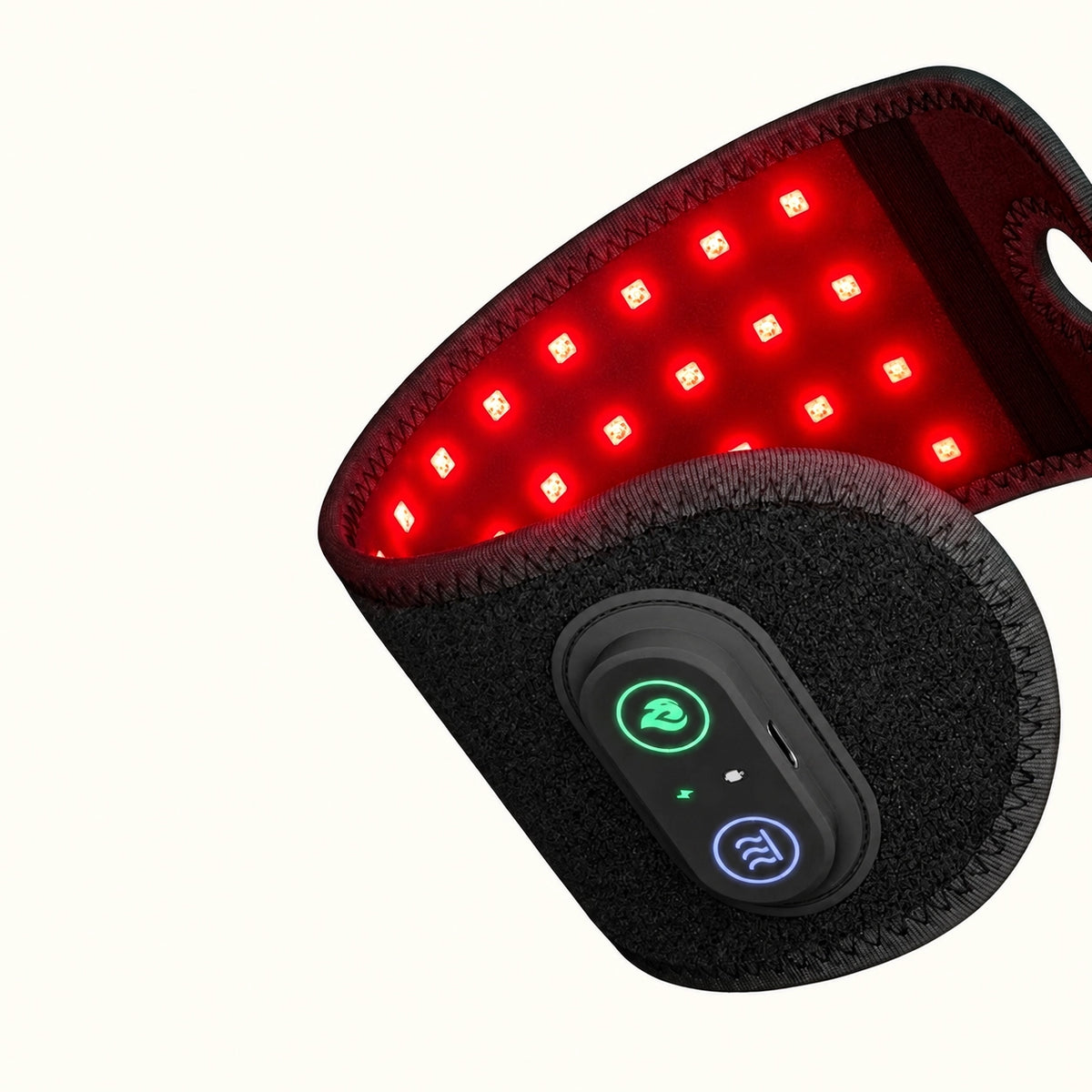 48 Dual-Chip LEDs Surround the Wrist for More Complete Relief.