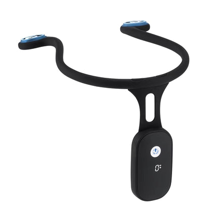 Smart Vibrating Posture Corrector featuring U-shaped neckband and display module for posture training